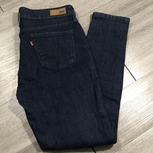 Levi’s Dark Wash 4 pkt Style Zip Front Legging Jeans size 12M